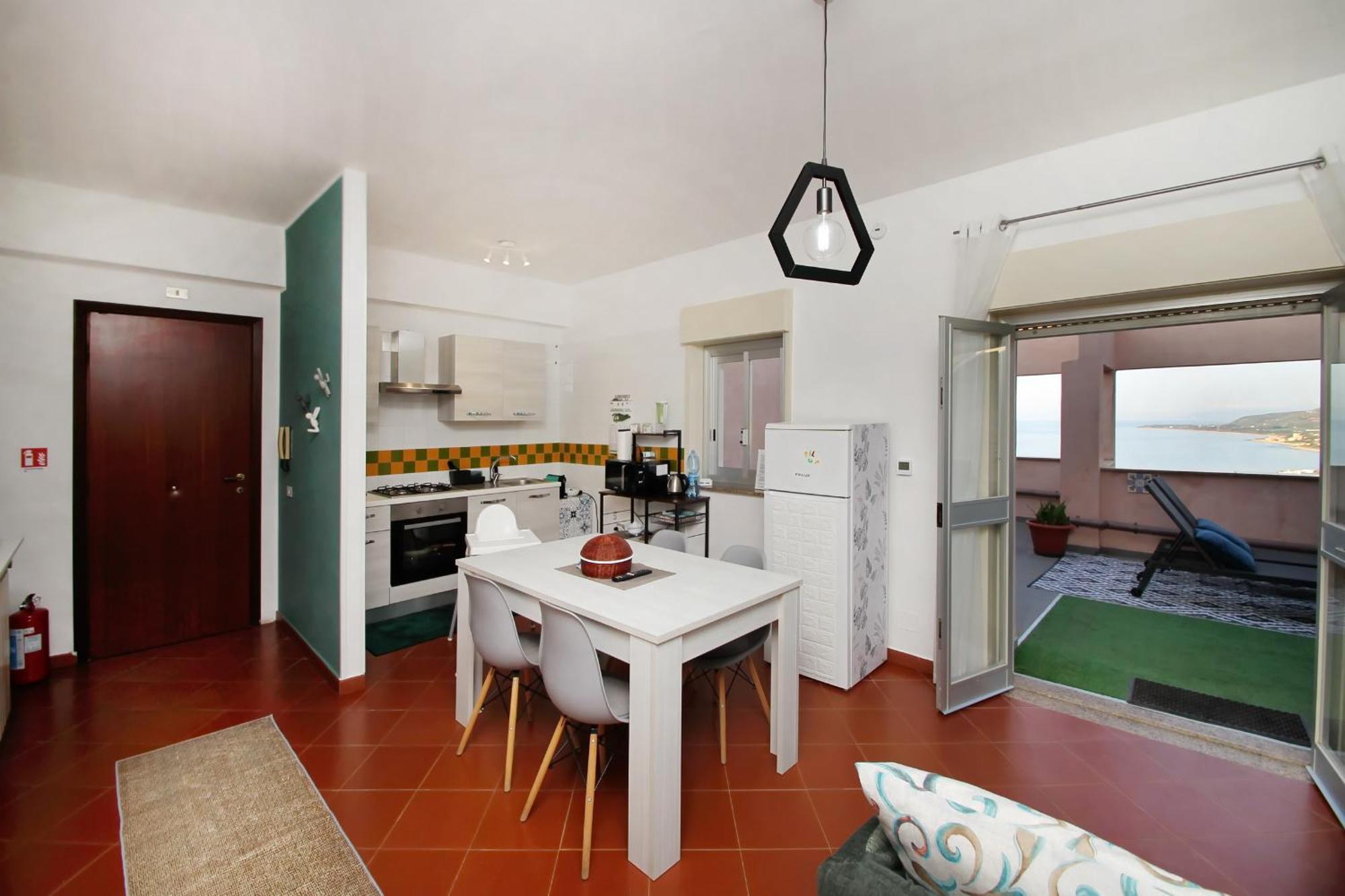 Attico Vista Mare Con Terrazza E Spa Riscaldata Santo Stefano di Camastra Exterior foto